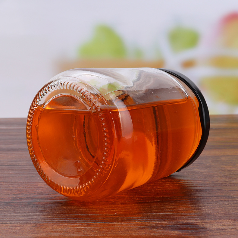 罐头瓶子空玻璃瓶蜂蜜密封罐黄桃罐头西红柿果酱瓶圆形带盖耐高温