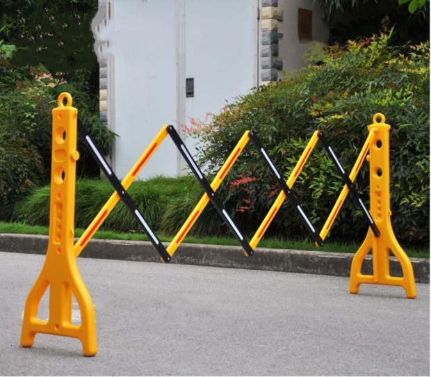 折叠式可移动围栏 塑料伸缩围栏 临时施工安全反光护栏 安全围栏