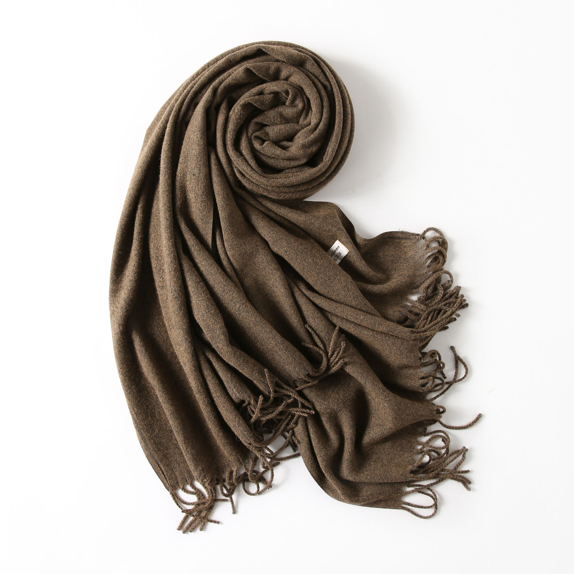 2019新款纯色棉质围巾女秋冬季流苏日系韩版长款保暖同款加厚围脖