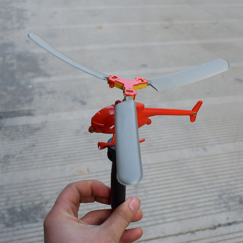 新奇手柄拉线飞机动力直升飞机可以飞上天的拉线飞机儿童户外玩具