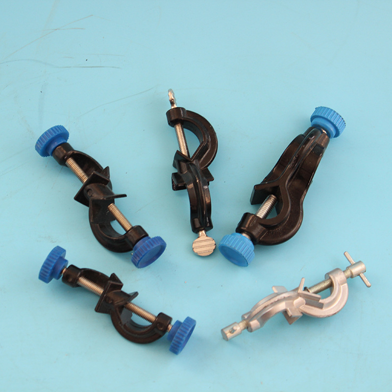 厂家供应十字夹 双顶丝 铝制喷涂 固定夹 出口型 可配铁手柄