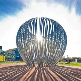 大型玻璃钢城市雕塑 景观城市标志铝雕塑 风景玻璃钢雕像