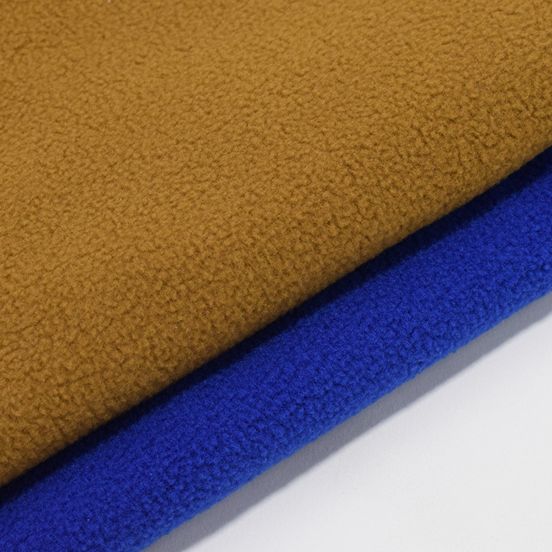 厂家批发摇粒绒复合针织布服装面料童装面料加工秋冬款