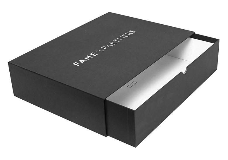 抽屉盒 抽屉式精装盒 手拉式纸盒 黑色礼品盒 饰品盒 拇指扣礼盒