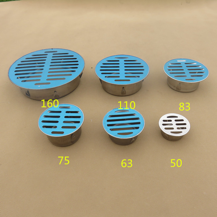 不锈钢平面地漏阳台室内户外地漏天台地漏卫生间地漏pvc110管地漏
