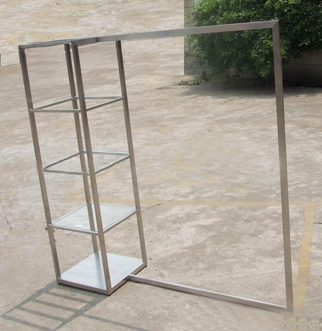 商场化妆品展示架订制 化妆品不锈钢展示架批发