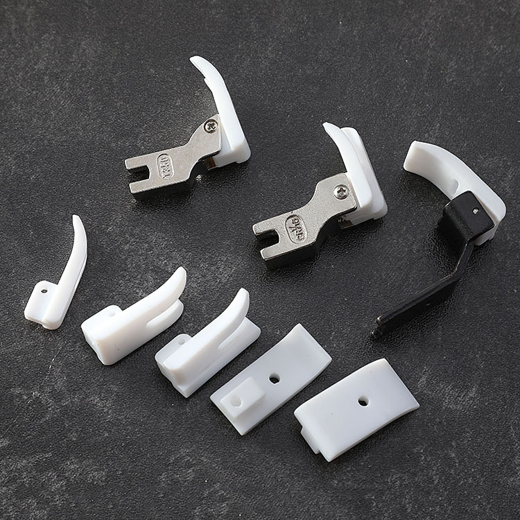 缝纫机配件工业平车塑料压脚底板衣车压脚铁氟龙缝纫机白色压脚板