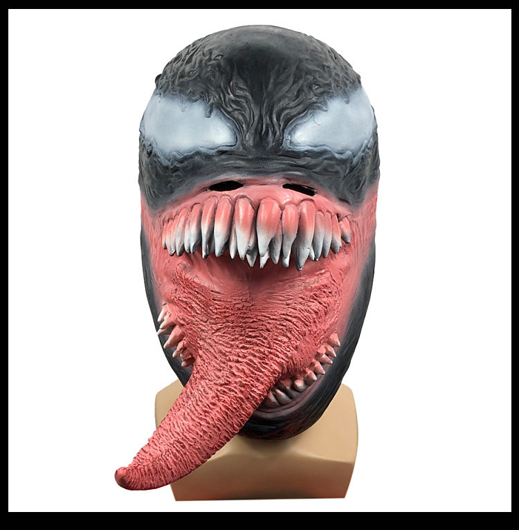 漫威毒液面具头套包邮 化妆舞会影视恐怖头饰 万圣节酒吧表演道具