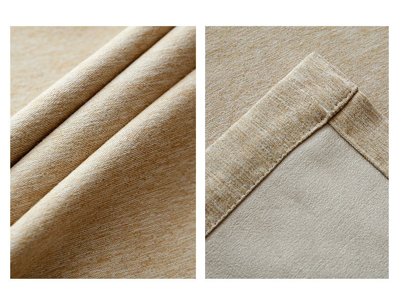 源头厂家现货风格款雪芙绒遮光窗帘布拼接成品窗帘批发5m6m7m规格