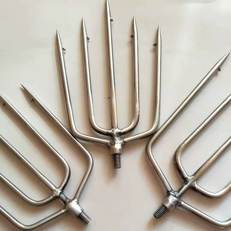 大倒刺鱼叉 不锈钢鱼叉头带刺鱼叉 规格齐全 厂家货源