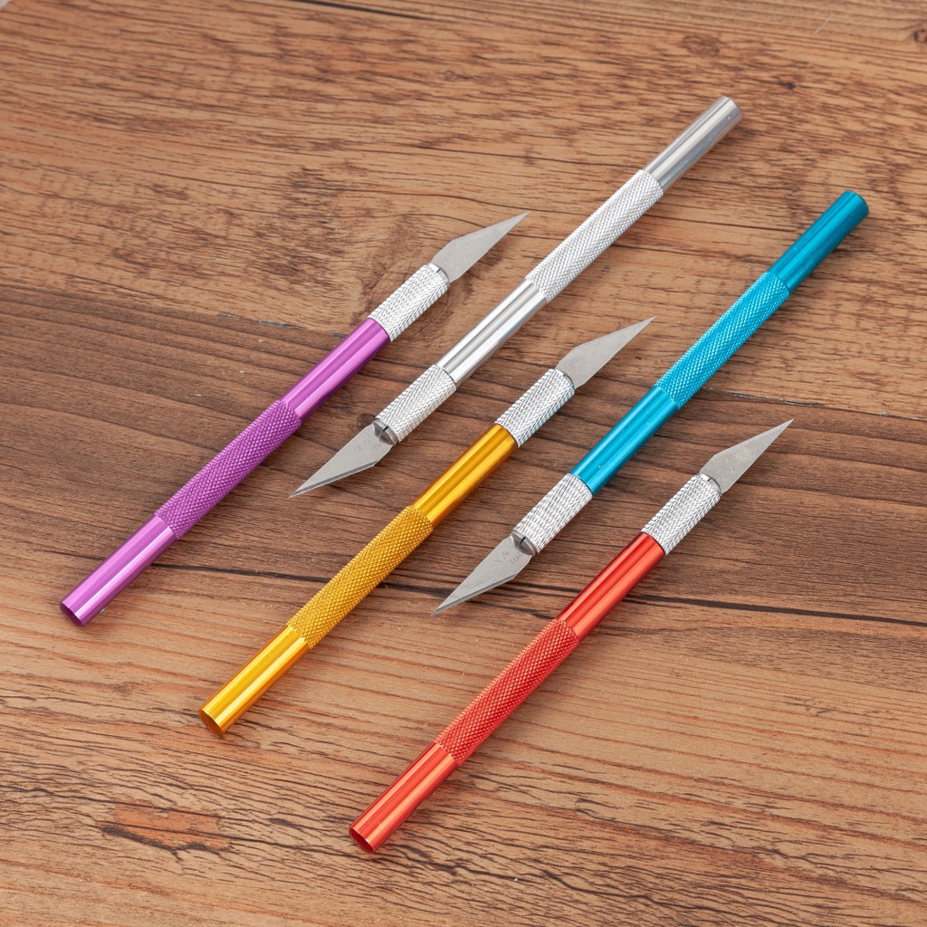 金属笔刀彩色/雕刻模型制作笔刀/模型刻刀维修工具蓝/金/银/红/紫