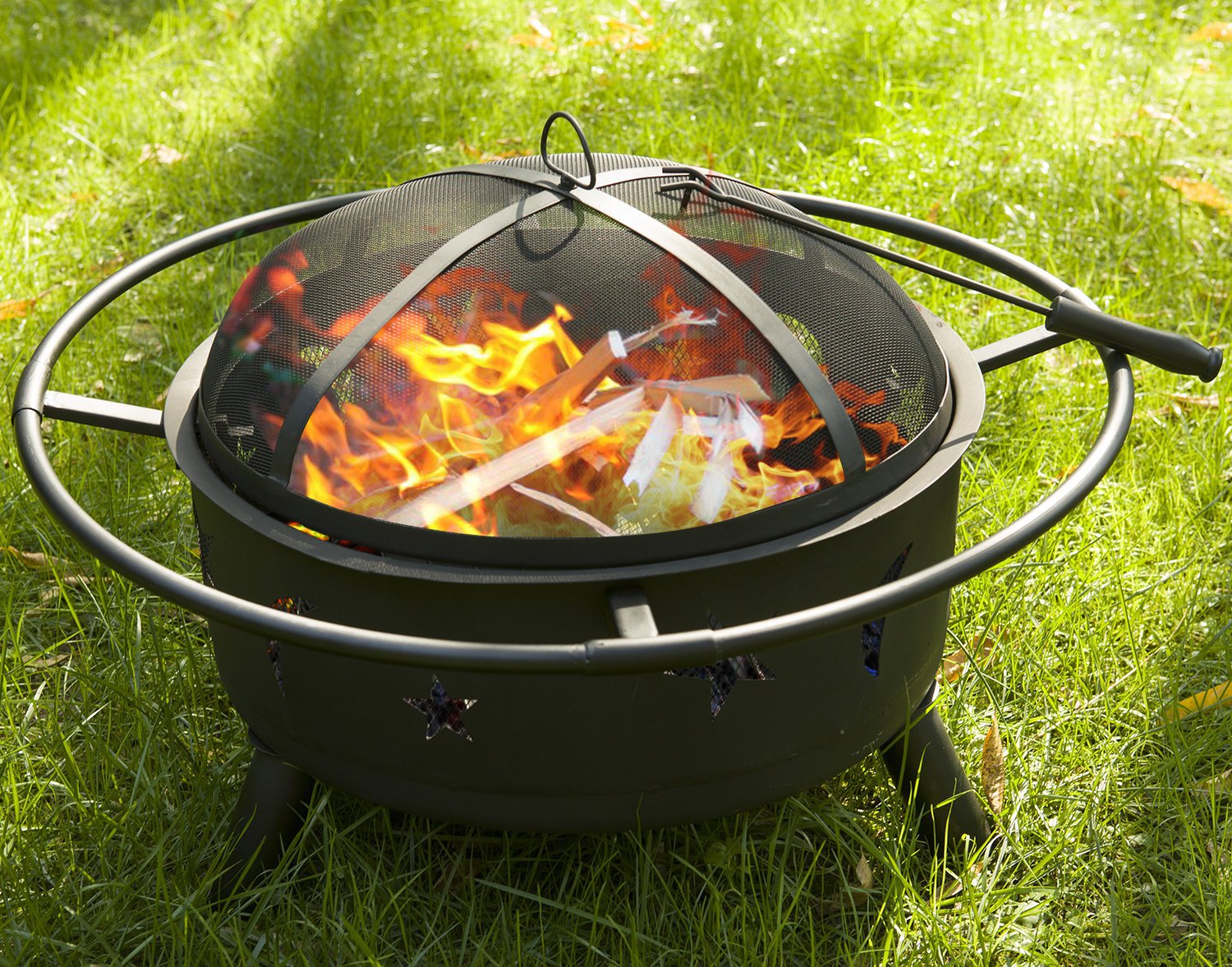 跨境专供海外仓现货户外火盆家用野营木炭柴火烧烤取暖炉一件代发