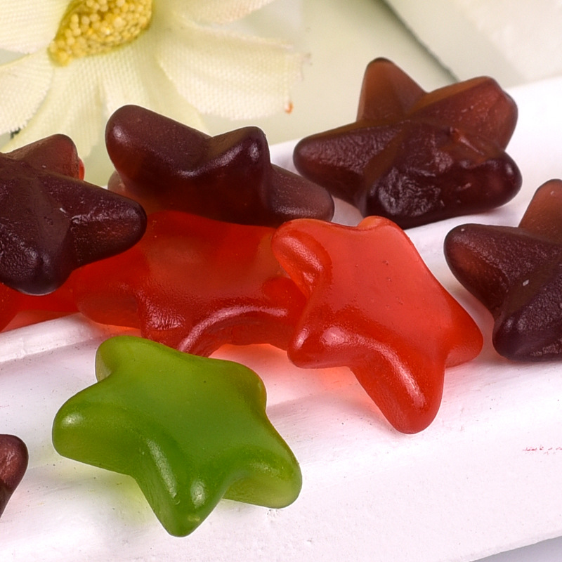 80后休闲怀旧零食糖果乐潮摘星星软糖q糖喜糖22克480板