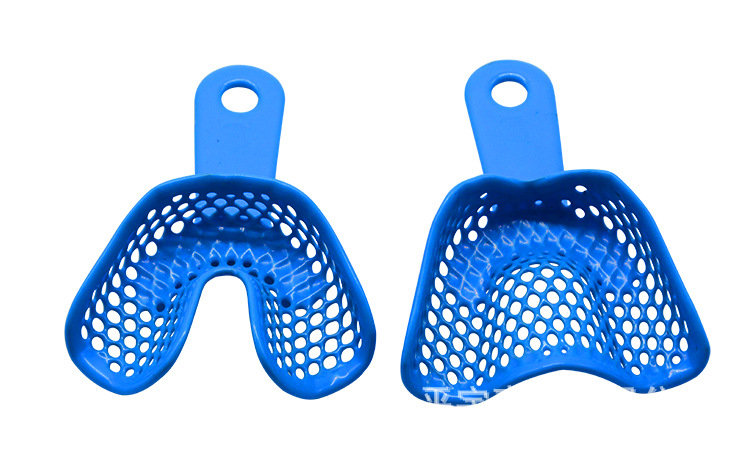 牙科印模牙托 托盘 蓝色网状牙托 全口大中小 门齿