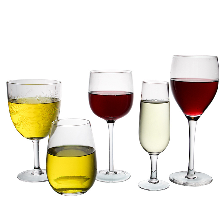 白葡萄酒杯_无铅水晶玻璃白葡萄酒杯刻花红酒杯家用酒杯套装 - 阿里巴