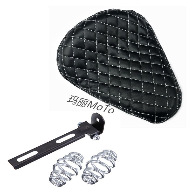 适用于哈雷巡航太子车 改装复古弹簧单座单坐包坐垫铁马400