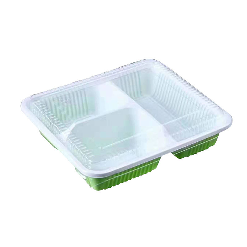 一次性快餐盒多格打包盒外卖餐盒三格塑料饭盒 3格饭盒厂家直销