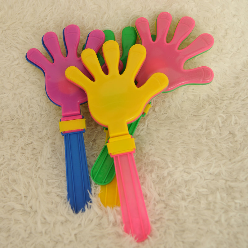 无笑脸不发光手拍 彩色塑料手掌拍拍手器鼓掌拍 演唱会助威道具