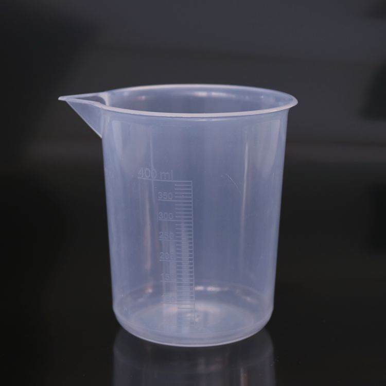 现货400ml塑料量杯 实验室杯 400毫升塑料量杯 烧杯400ml
