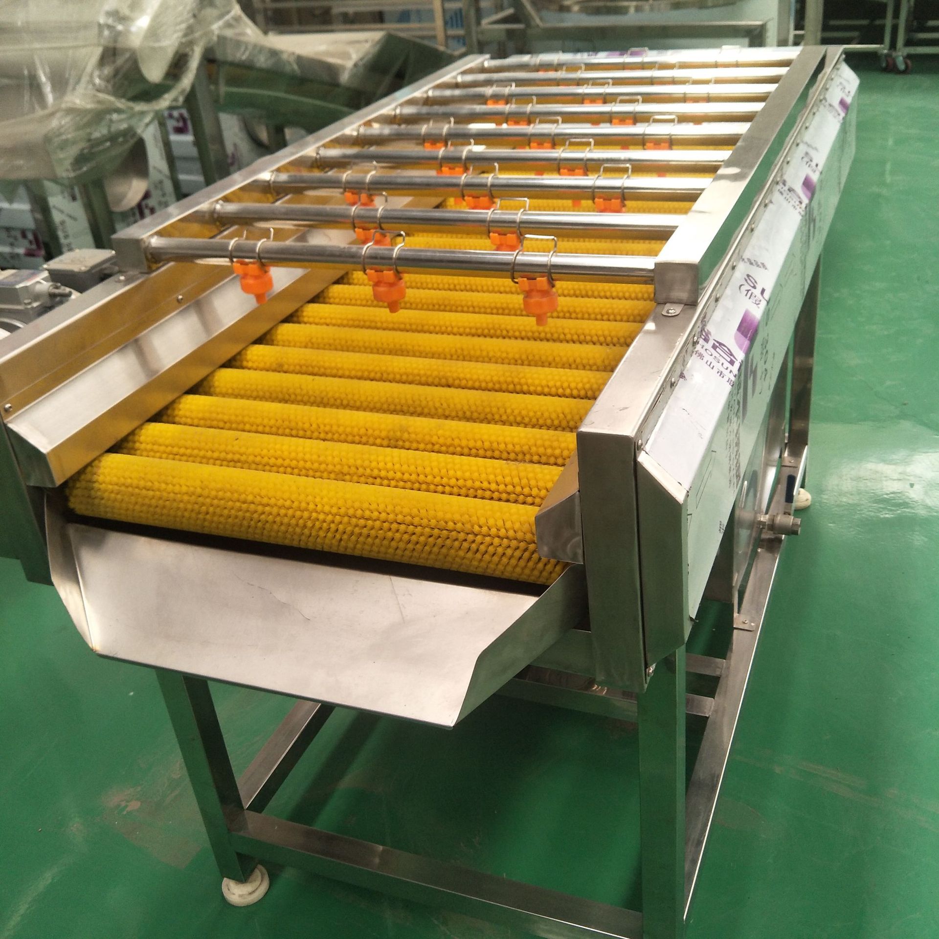 高压喷淋毛滚清洗机 平行式毛刷去杂清洗机 支持定制厂家直销