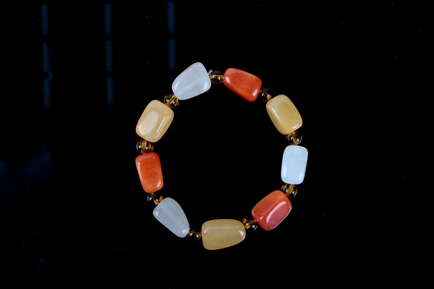 新疆金丝玉随形手链 简约时尚首饰品 厂家直销批发一件代发