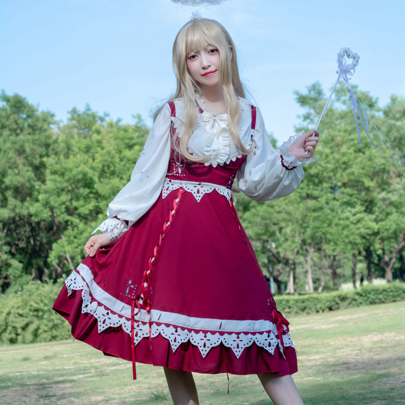 梓筱原创lolita裙 《清欢 bai 茶》 洋装 lo裙 jsk 软妹衬衫