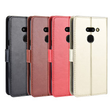 LG G8 ThinQ手机皮套G8thinQ手机壳翻盖 疯马纹插卡钱包式保护套