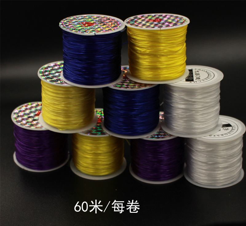 弹弓水晶线弹力线琥珀带松紧线皮筋线绑弹弓扁皮筋专用弹工