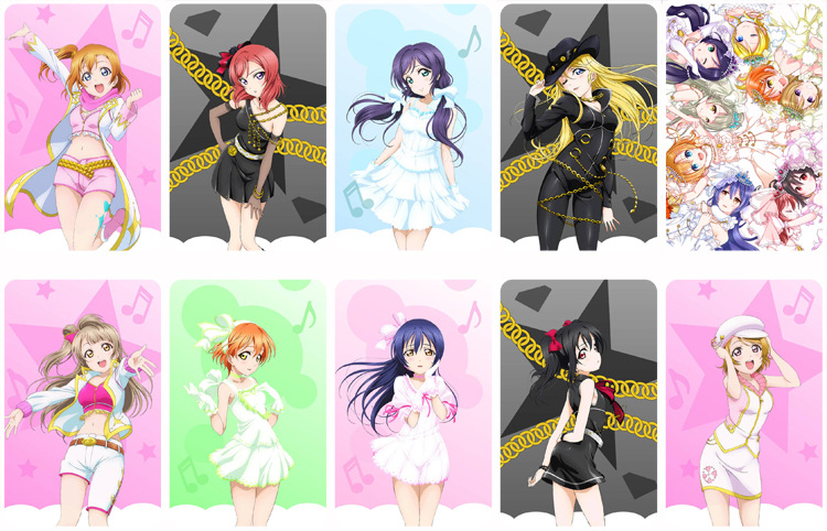 御宅二次元love live 磨砂 卡贴各类动漫游戏周边
