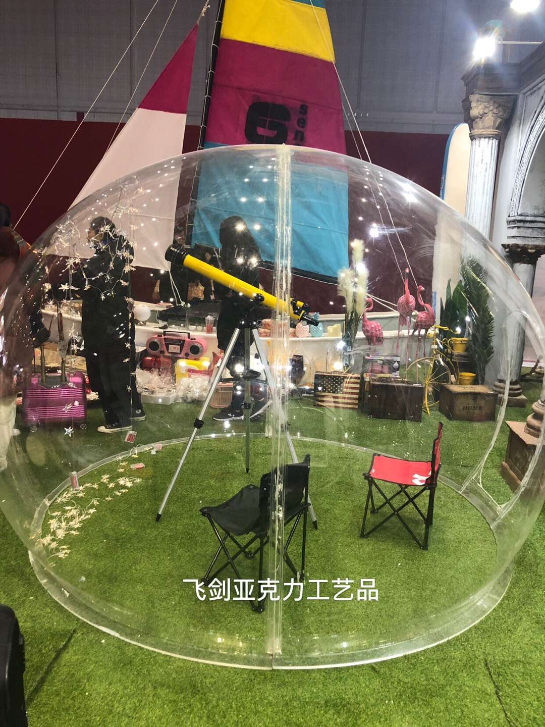 定制亚克力透明球 圣诞婚庆策划展览美陈道具透明球 大小尺寸
