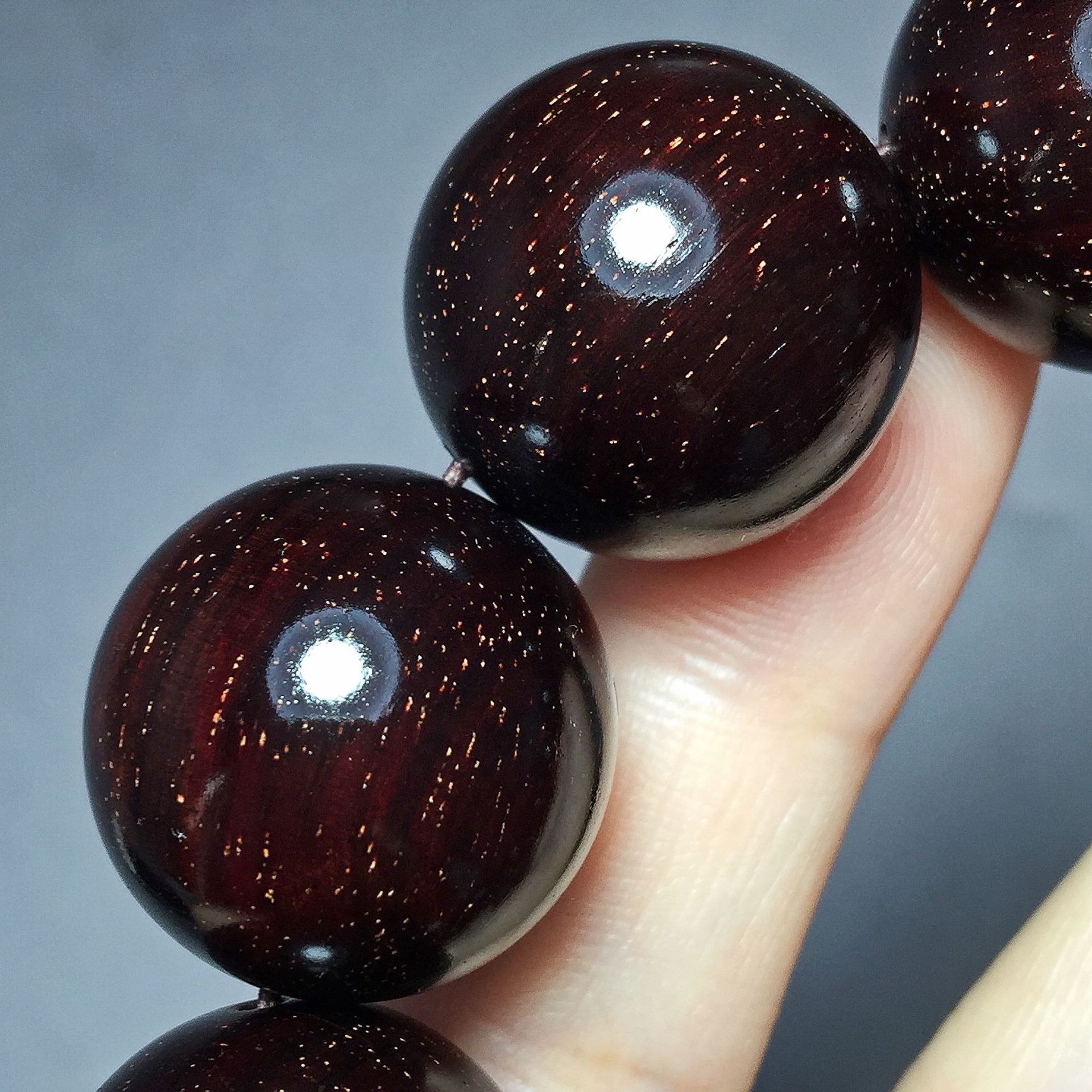 玻璃底高油密泥料料质 已自然氧化挂瓷 材质: 印度小叶紫檀(檀香紫檀)