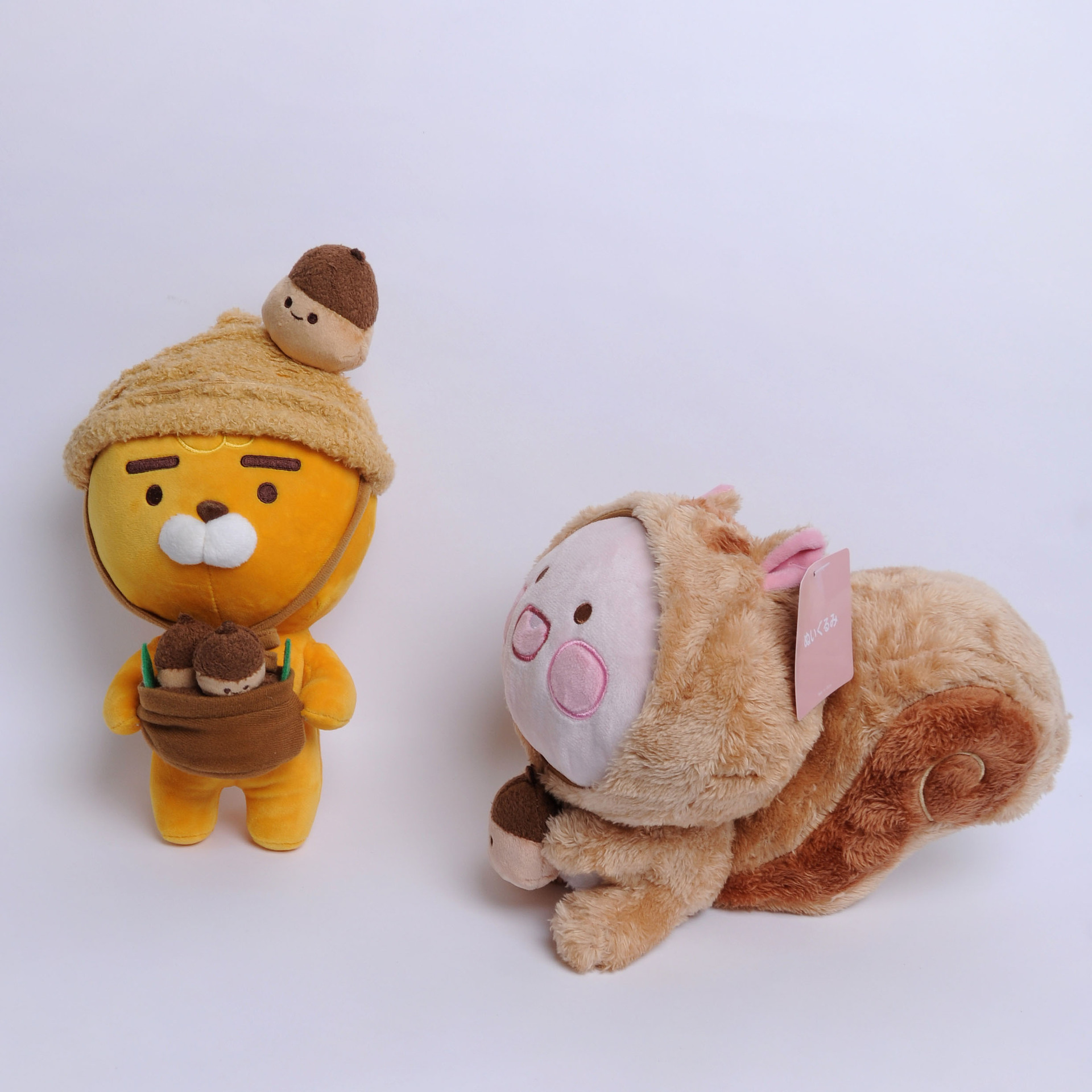 毛绒公仔,玩偶,娃娃-韩国 friends可爱卡通ryan松鼠毛绒公仔生日礼物