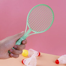 幼儿园宝宝专用塑料羽毛球小号乒乓球网球拍游戏地摊玩具厂家批发