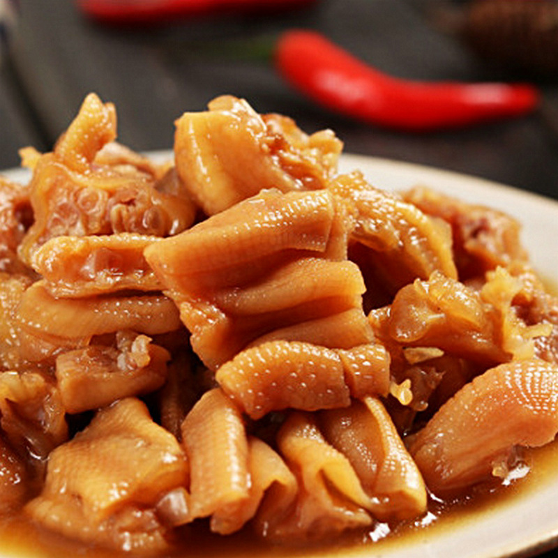 去骨无骨酸辣芥末鸭掌150g 下酒菜凉菜冷盘批发鸭爪 肉类零食小吃