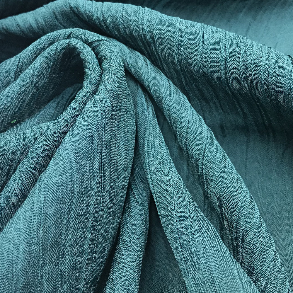 2020新款双层雪纺皱涤纶面料 汉服孺服连衣裙衬衫 服装时尚梭织料