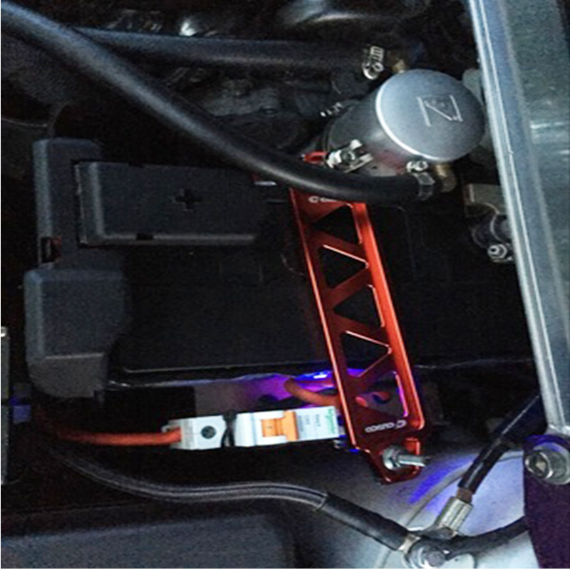 汽车用品汽车改装电池电瓶支架汽车电池固定支架铝合金电瓶电池架