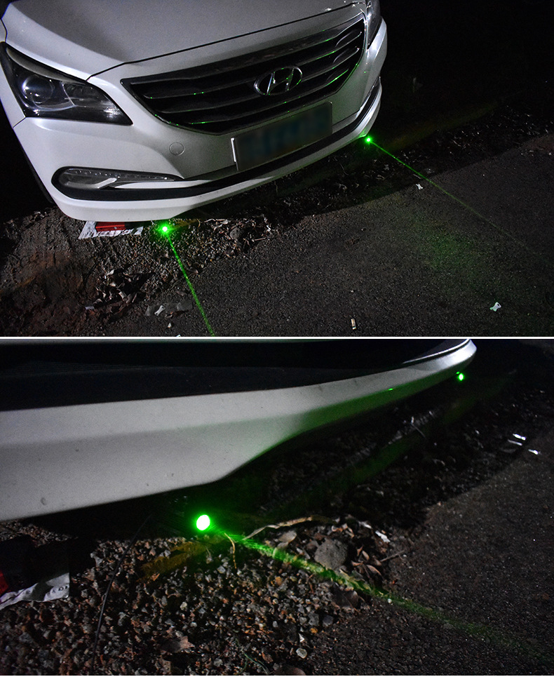 汽车激光炮镭射灯投影灯摩托车激光射灯改装装饰通用防追尾警示灯