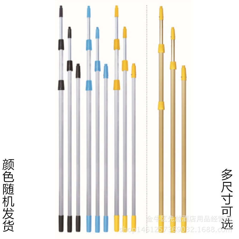 家用户外保洁高空擦玻璃工具伸缩杆6米铝合金刮玻璃清洁器加长杆
