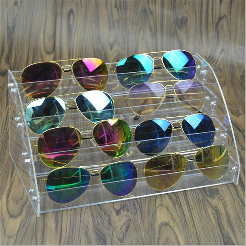 Acrylic Glasses Display Rack Transparent Sunglasses Display Myopia Glasses Bracket Eye Props Display Stand
