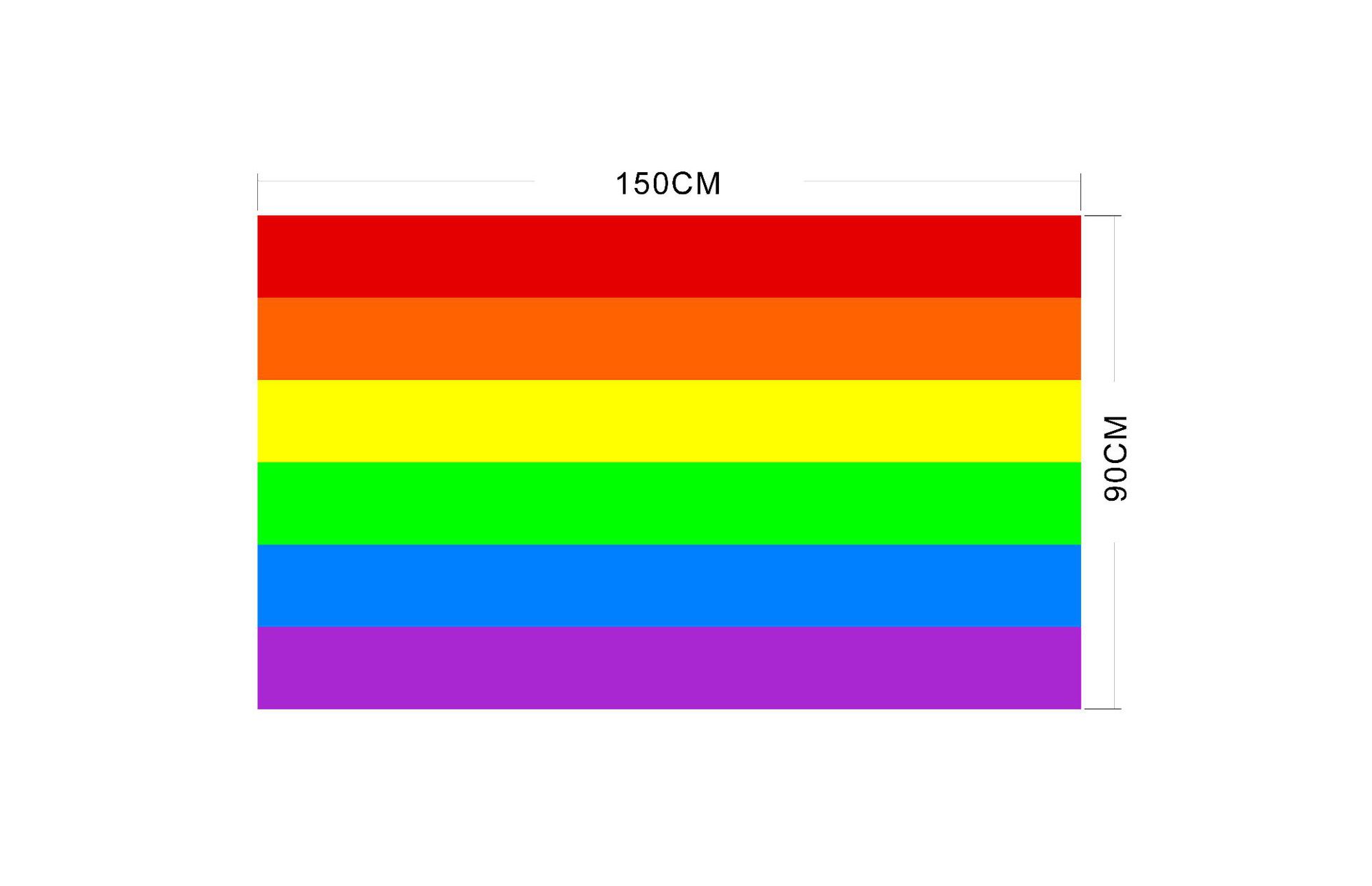 厂家直销彩虹旗六色同志旗酒吧装饰旗彩虹旗定制彩旗制旗lgbt定做