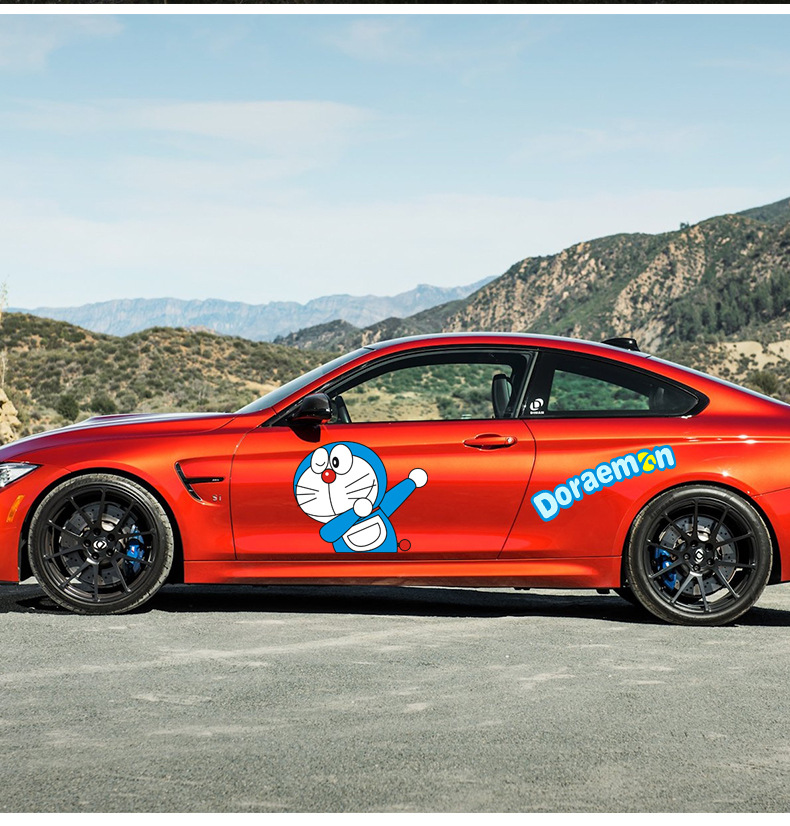 哆啦a梦汽车贴纸大号车身车门划痕swag机器叮当猫车贴卡通车贴纸