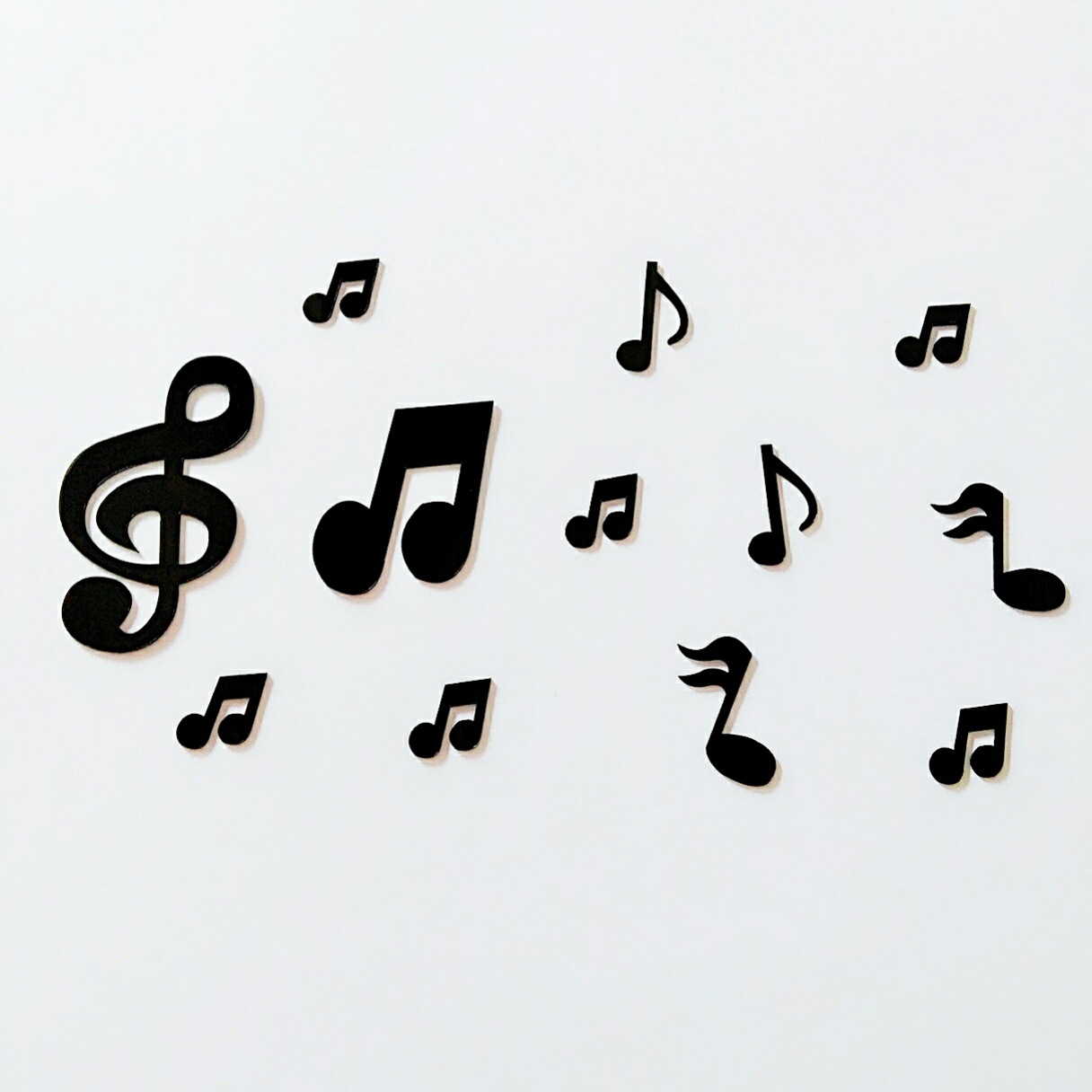 3d亚克力音符乐器音乐教室琴房立体镜面墙贴幼儿园儿童房装饰镜子