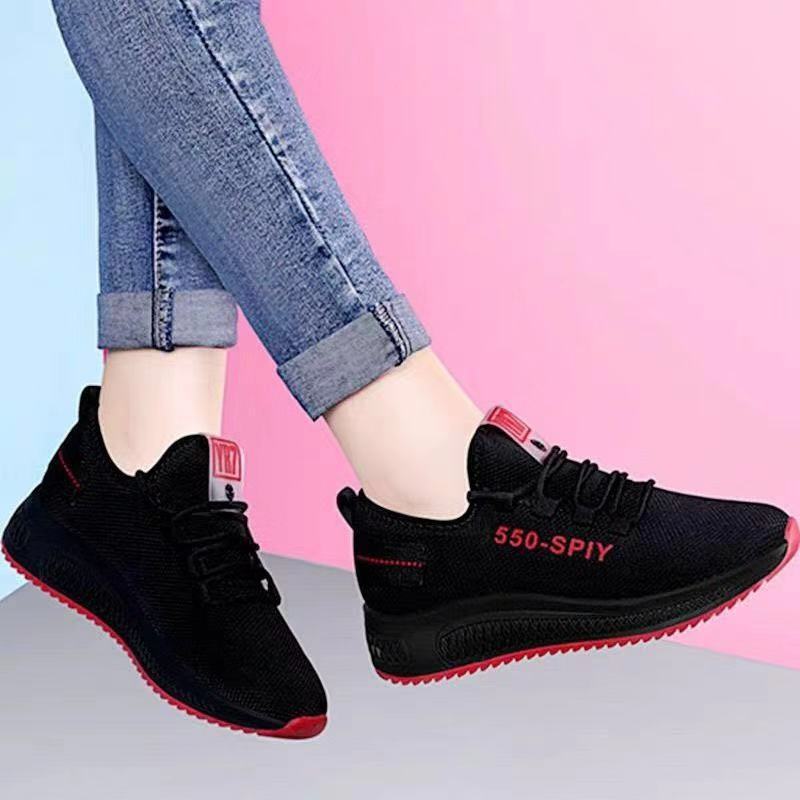 2022 New Sports Shoes Women's Shoes Korean Breathable Comfortable Running Shoes Trendy Wild Casual Shoes Women
