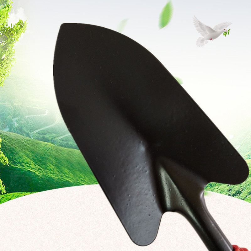 Plastic Handle Spade Anti-Rust Wear-Resistant Metal Small Shovel Outdoor Soil-Turning Hanging Hole-Type Labor-Saving Garden Shovel Balcony Planting Spade