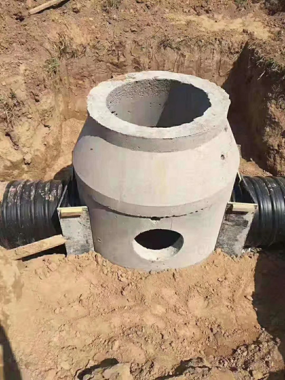 预制混凝土收集雨水井室,天津定制水泥混凝土600井脖