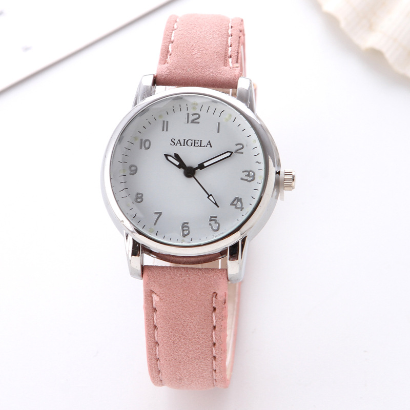 chic风女生小清新款百搭手表女学生韩版简约潮流文艺范休闲复古