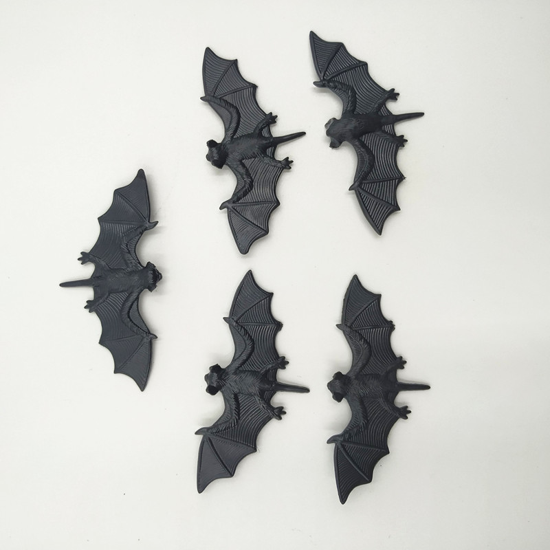 环保夜光蝙蝠 仿真动物模型 万圣节整人玩具 四款规格