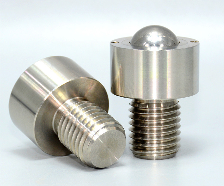 bchm钢珠滚轮圆螺栓型不锈钢运输传送滑动牛眼万向滚轮n95口罩机