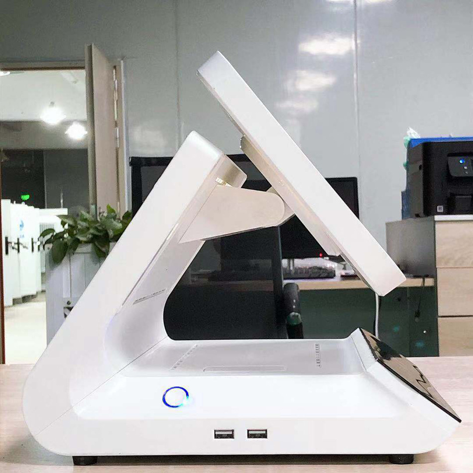 6寸双屏人证合一访客机人脸识别终端机人证核验车管所一体机