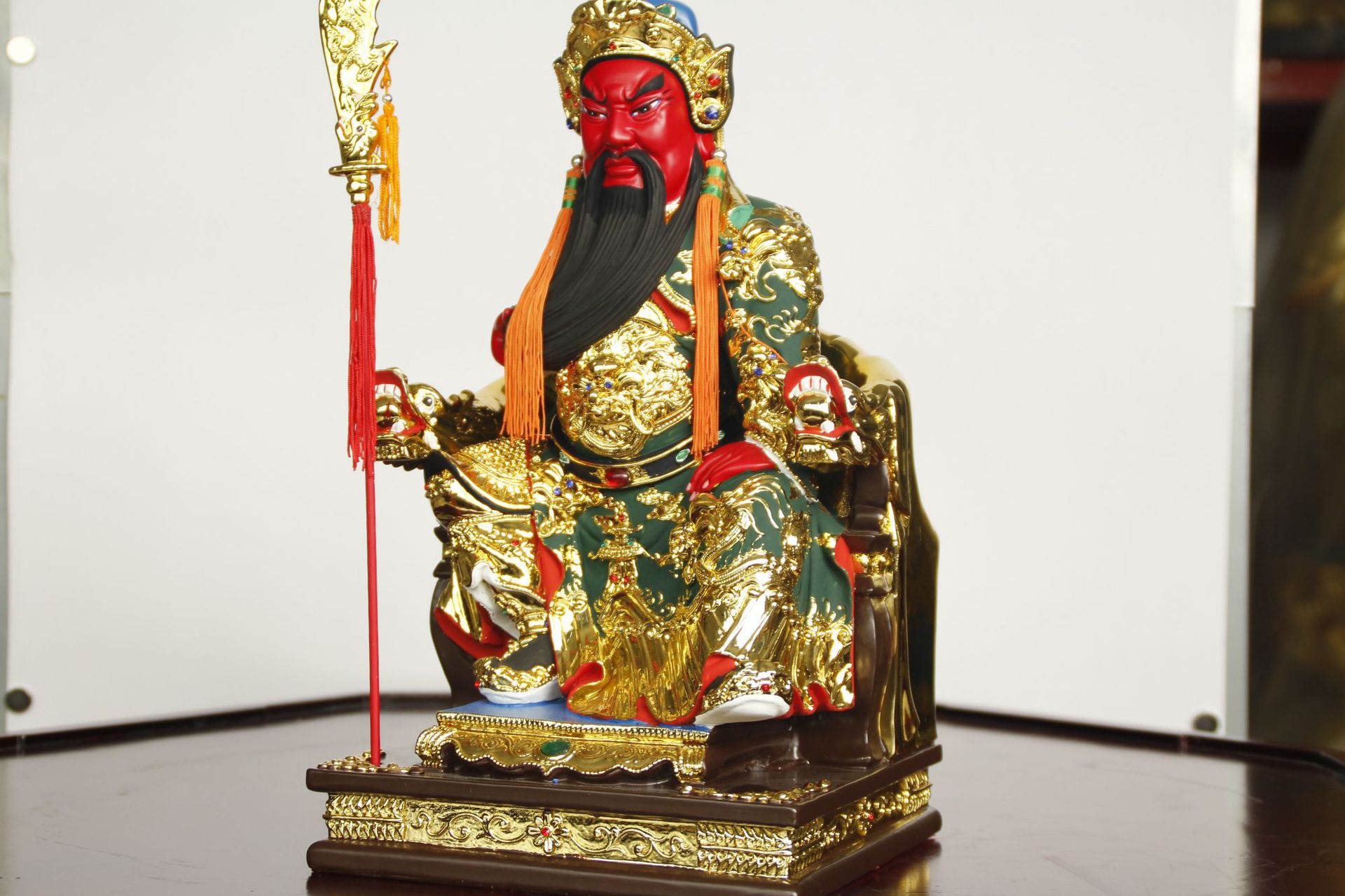 厂家直销武财神关公佛像关圣帝君二爷家用招财供奉树脂工艺品摆件